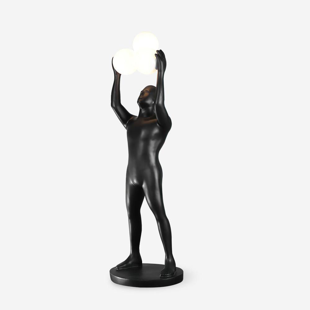 Enlightened Figure Sculptor Floor Light, Floor Lamp, detail 8