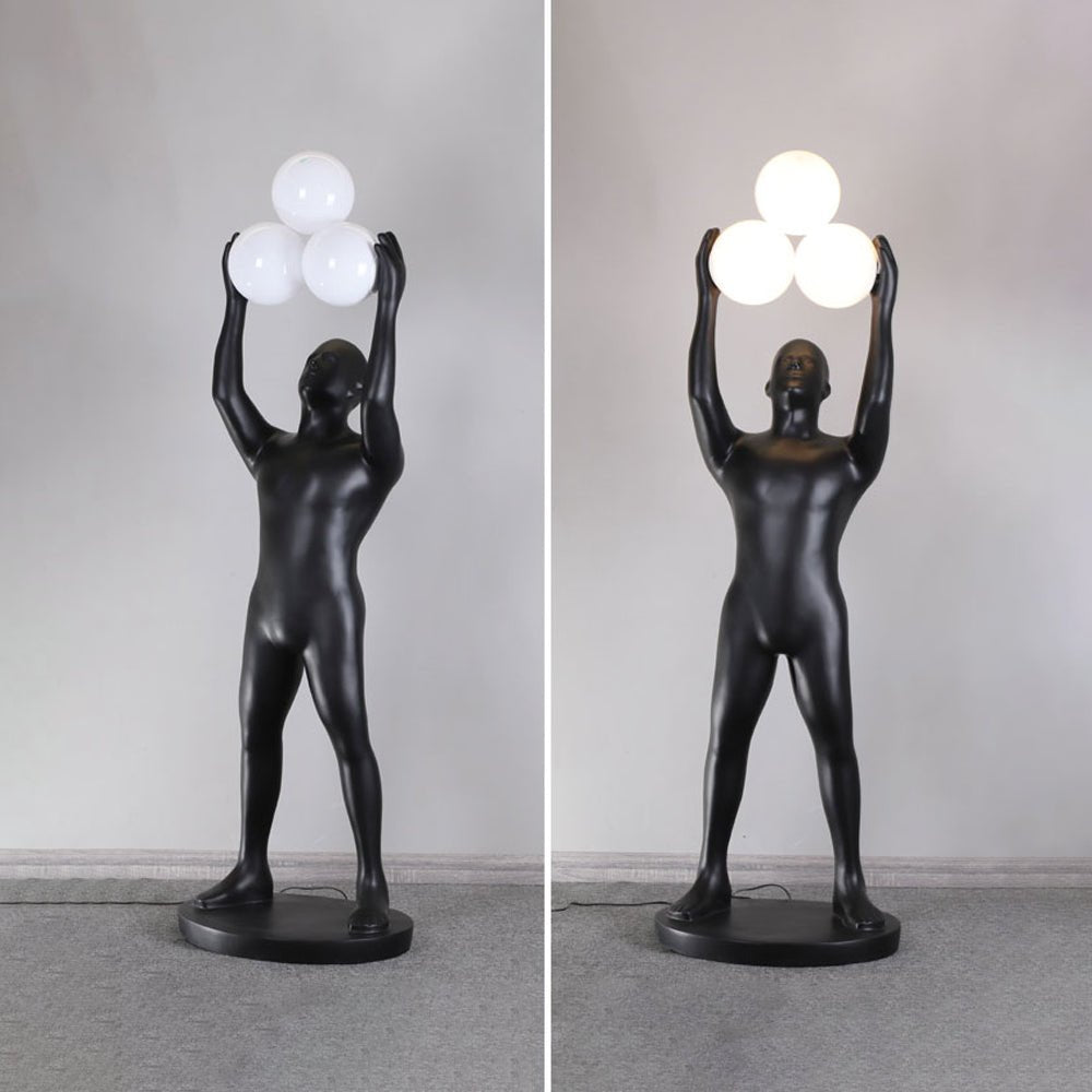 Enlightened Figure Sculptor Floor Light, Floor Lamp, detail 9