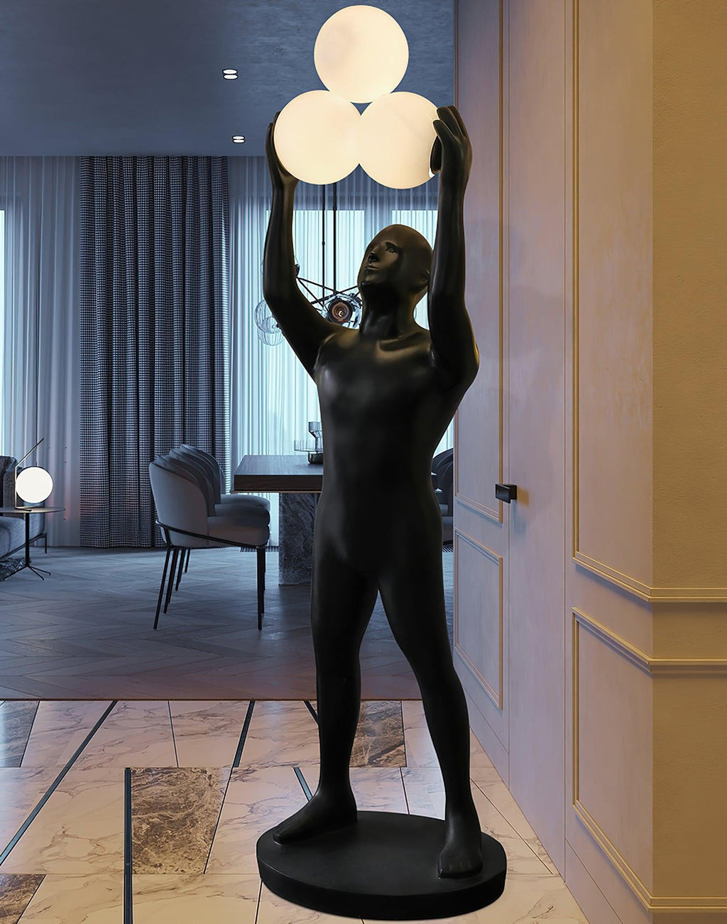 Enlightened Figure Sculptor Floor Light, Floor Lamp, detail 27