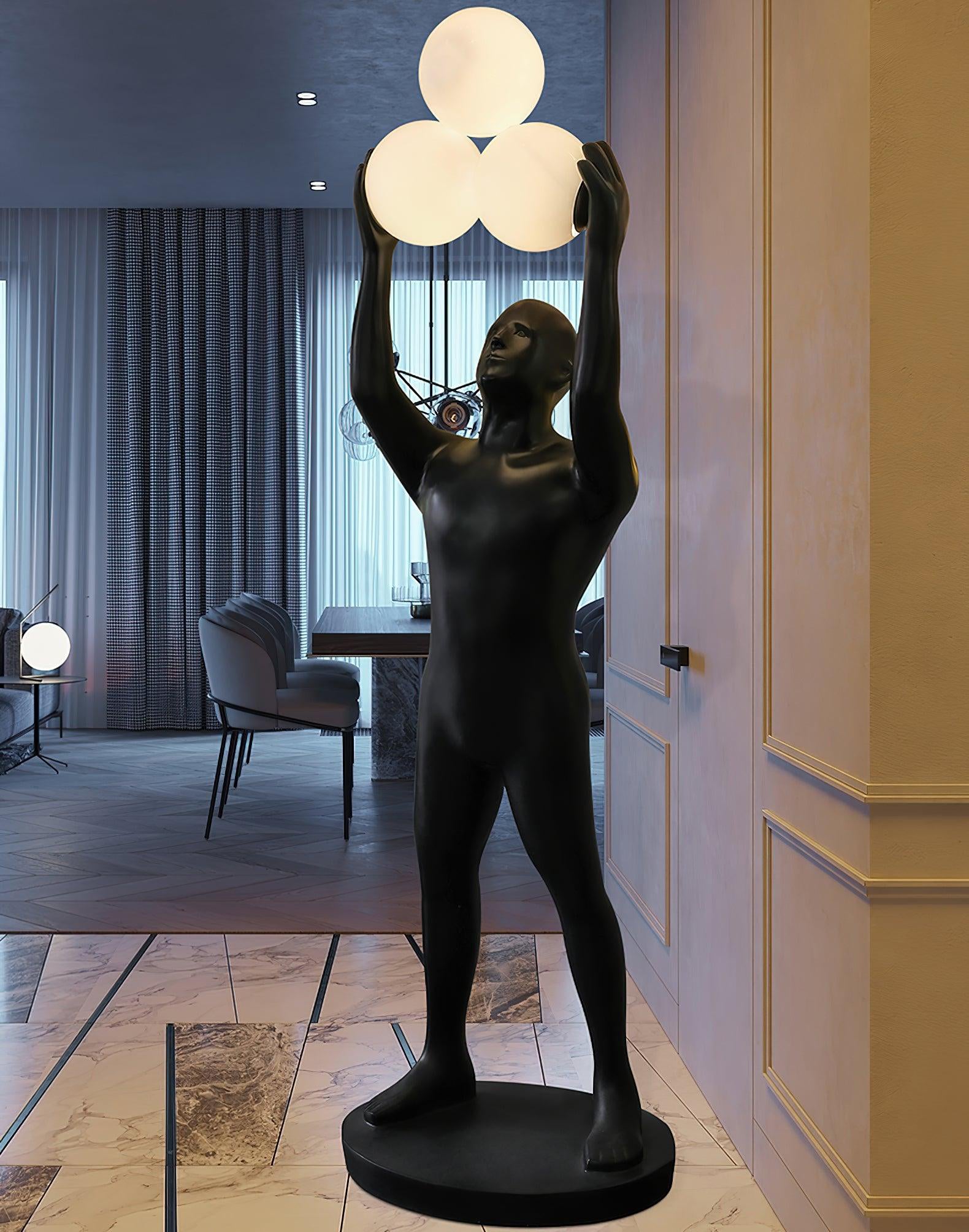 Enlightened Figure Sculptor Floor Light, Floor Lamp, detail 27