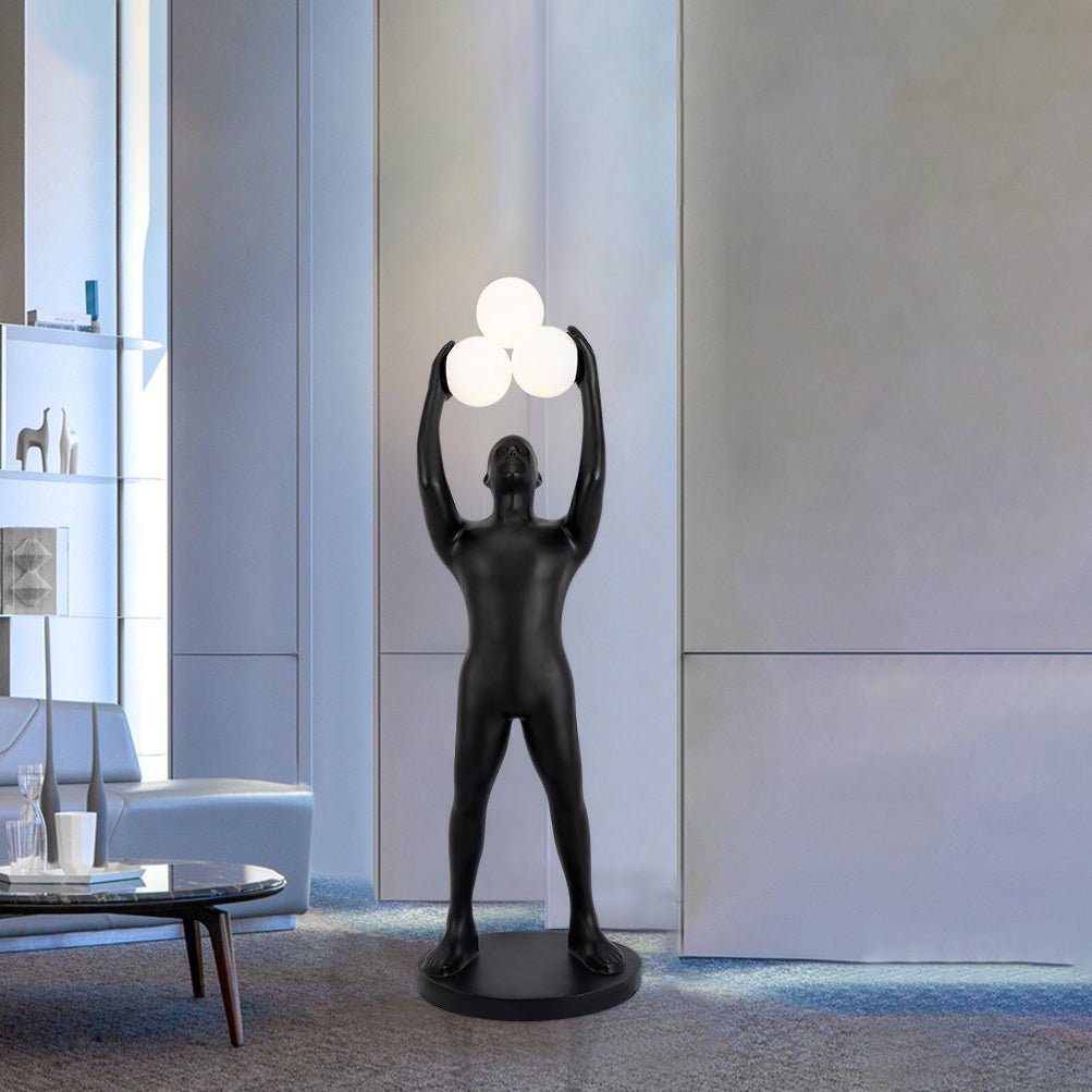 Enlightened Figure Sculptor Floor Light, Floor Lamp, detail 4