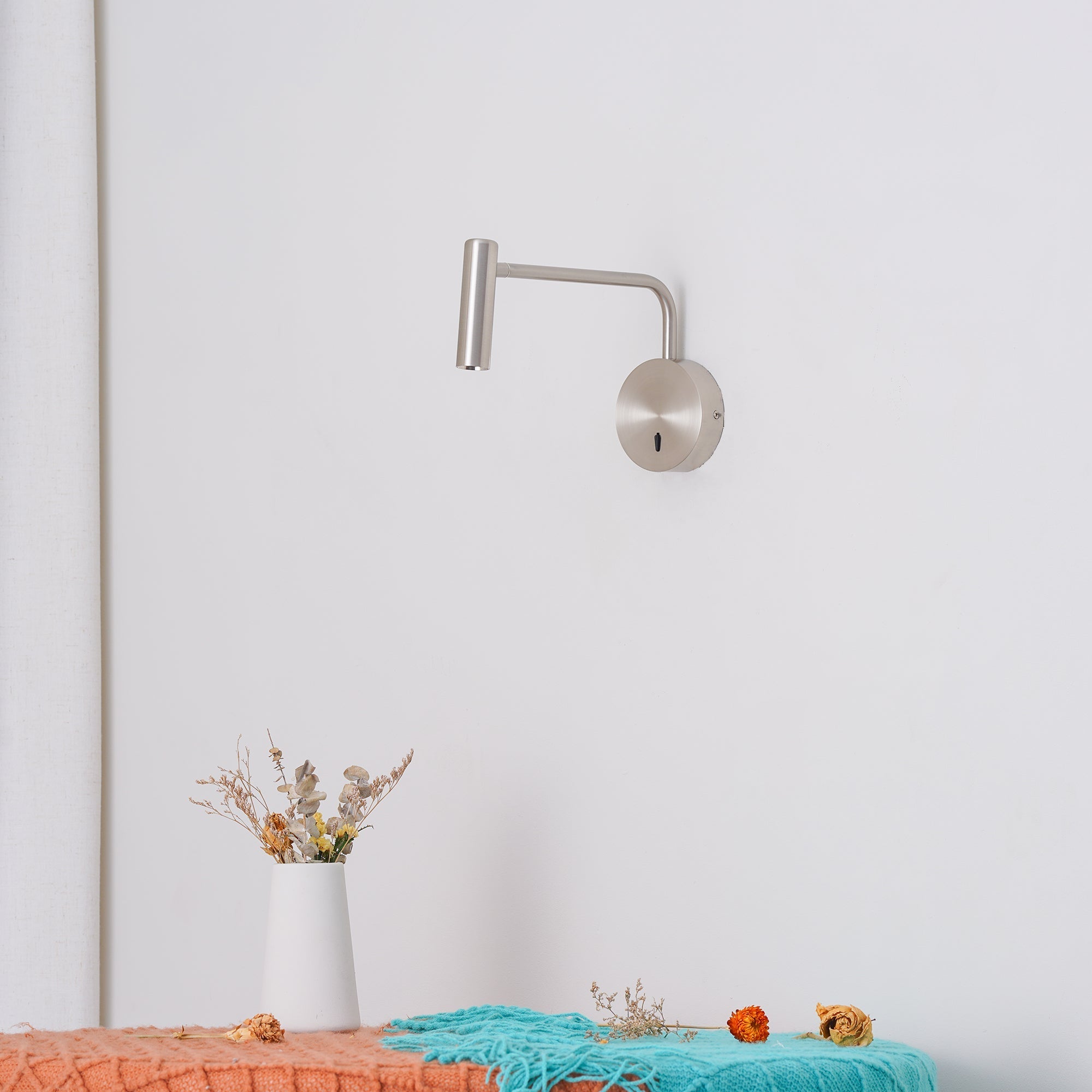 Clean-Lined Disc LED Wall Light, Hardwired Wall Sconce, detail 46