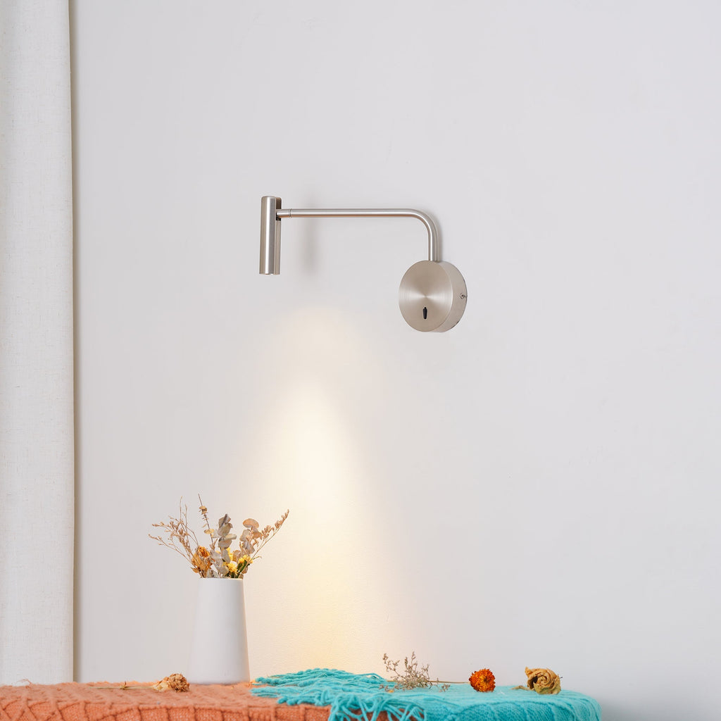 Clean-Lined Disc LED Wall Light, Hardwired Wall Sconce, detail 11