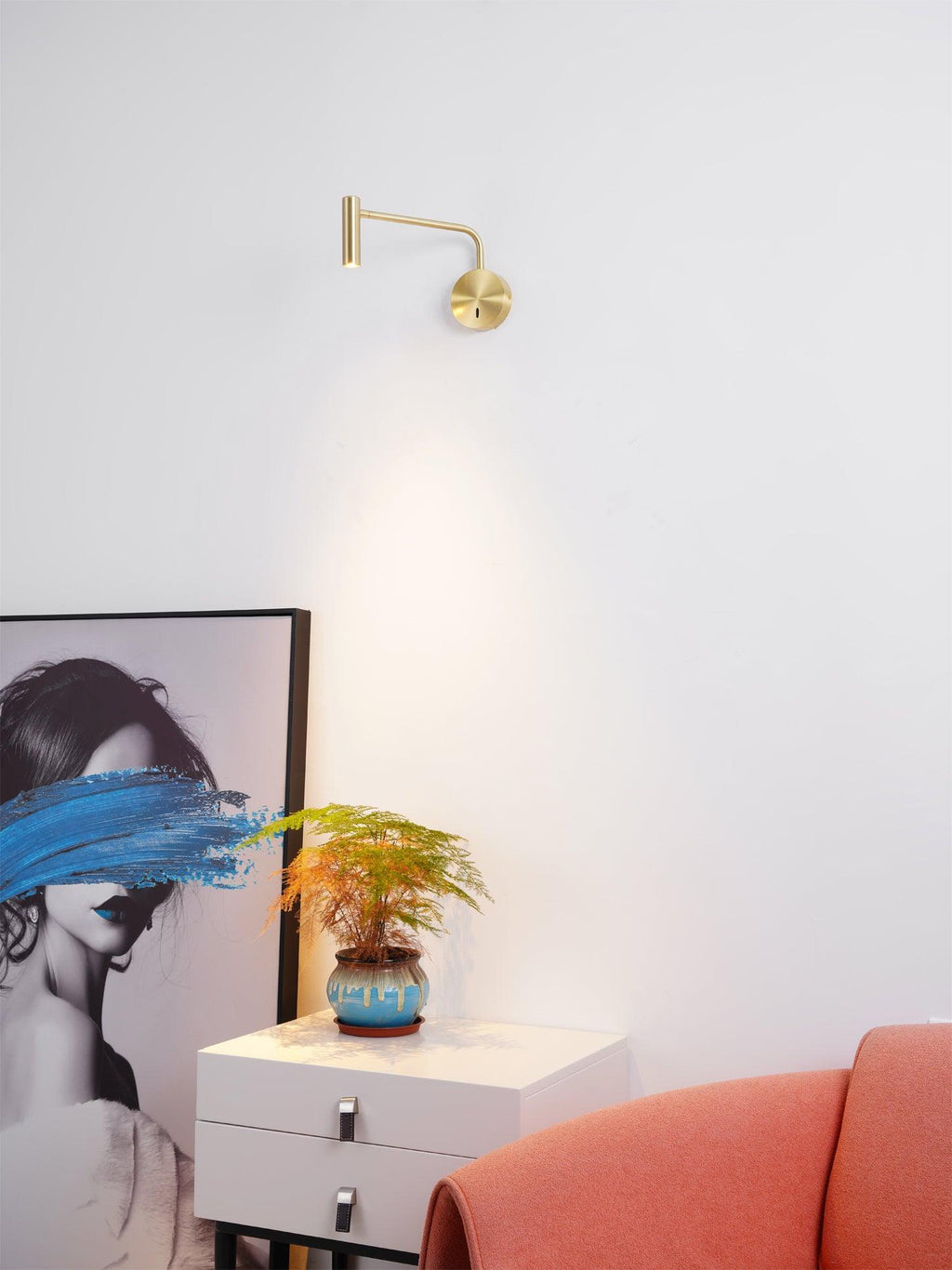 Clean-Lined Disc LED Wall Light, Hardwired Wall Sconce, detail 18