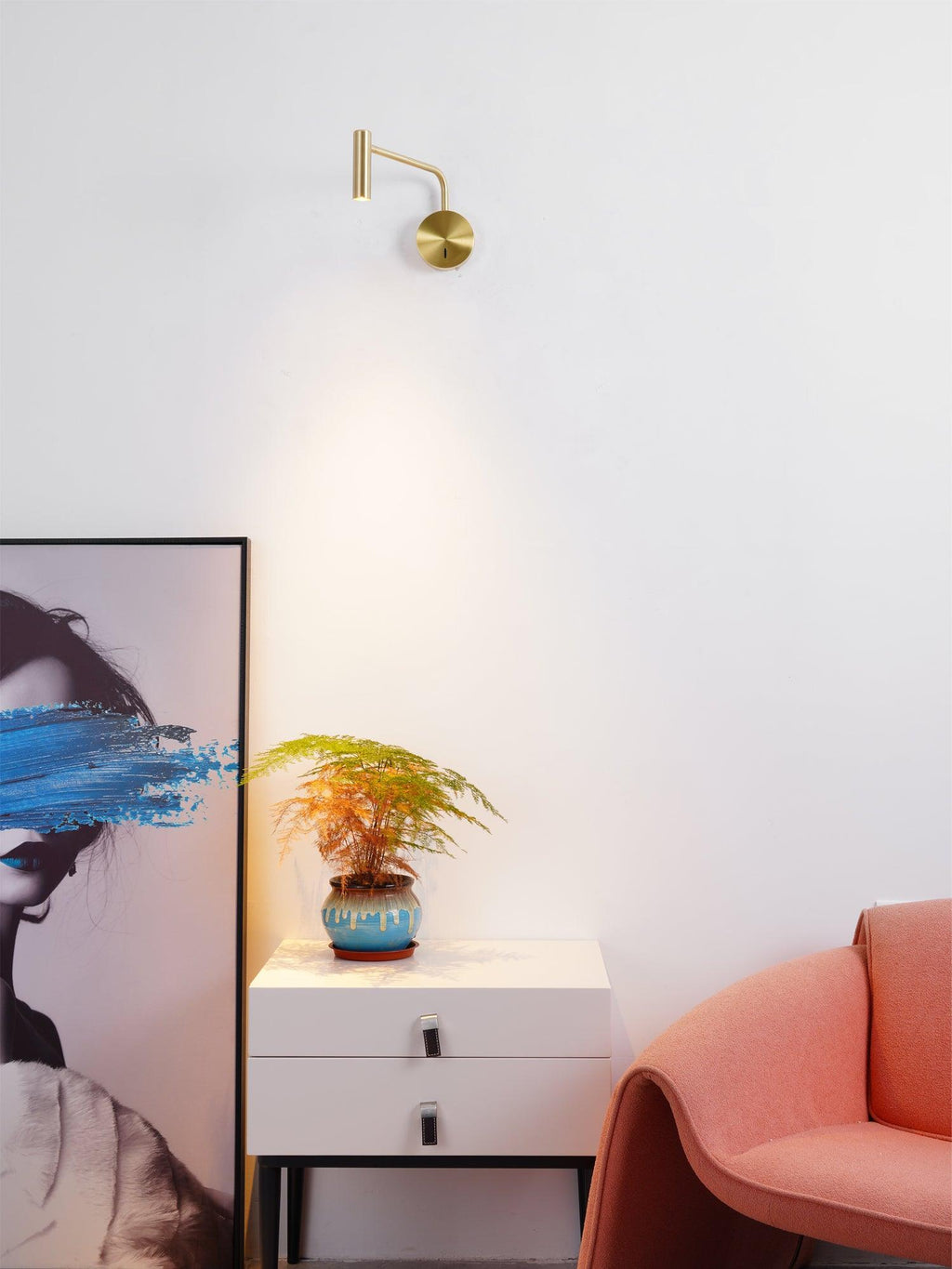 Clean-Lined Disc LED Wall Light, Hardwired Wall Sconce, detail 17