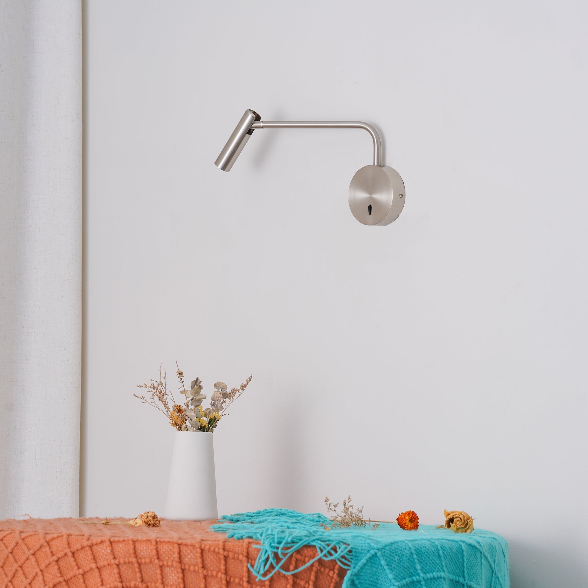 Clean-Lined Disc LED Wall Light, Hardwired Wall Sconce, detail 47