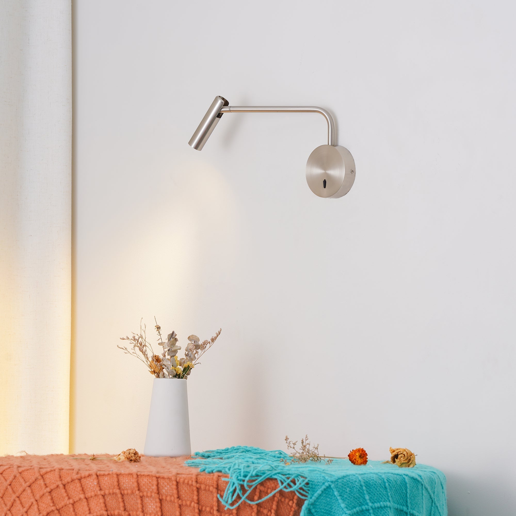 Clean-Lined Disc LED Wall Light, Hardwired Wall Sconce, detail 12