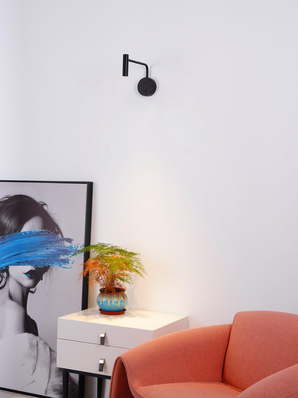 Clean-Lined Disc LED Wall Light, Hardwired Wall Sconce, detail 19