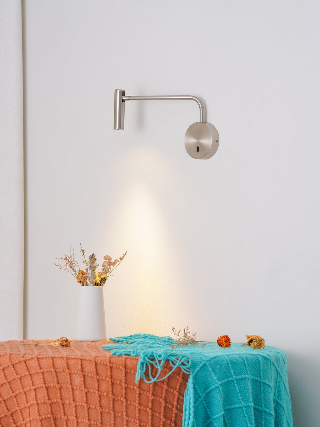 Clean-Lined Disc LED Wall Light, Hardwired Wall Sconce, detail 48