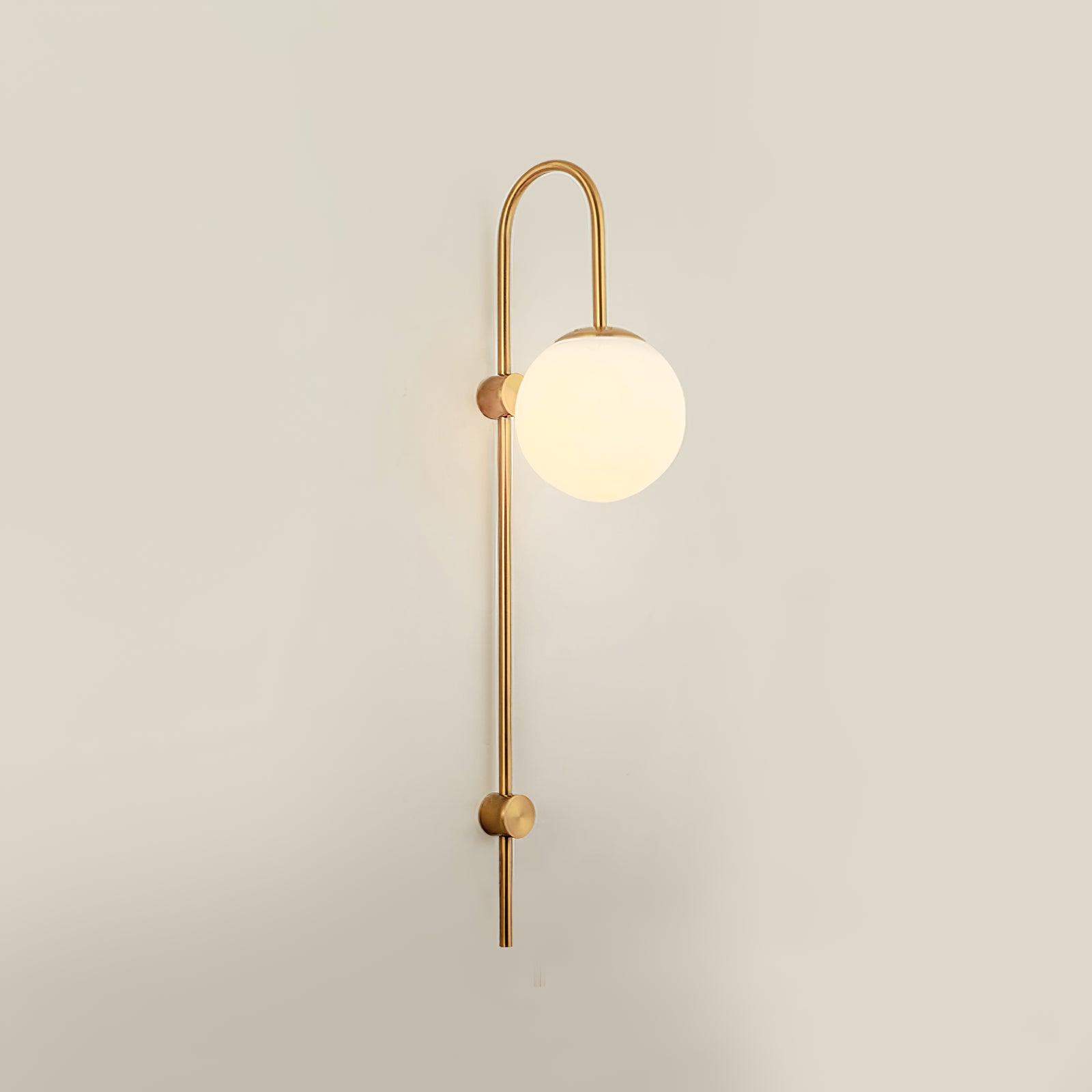 Erikson Wall Light, Bedroom Wall Sconce, Iron, Dia 15cm x H 70cm