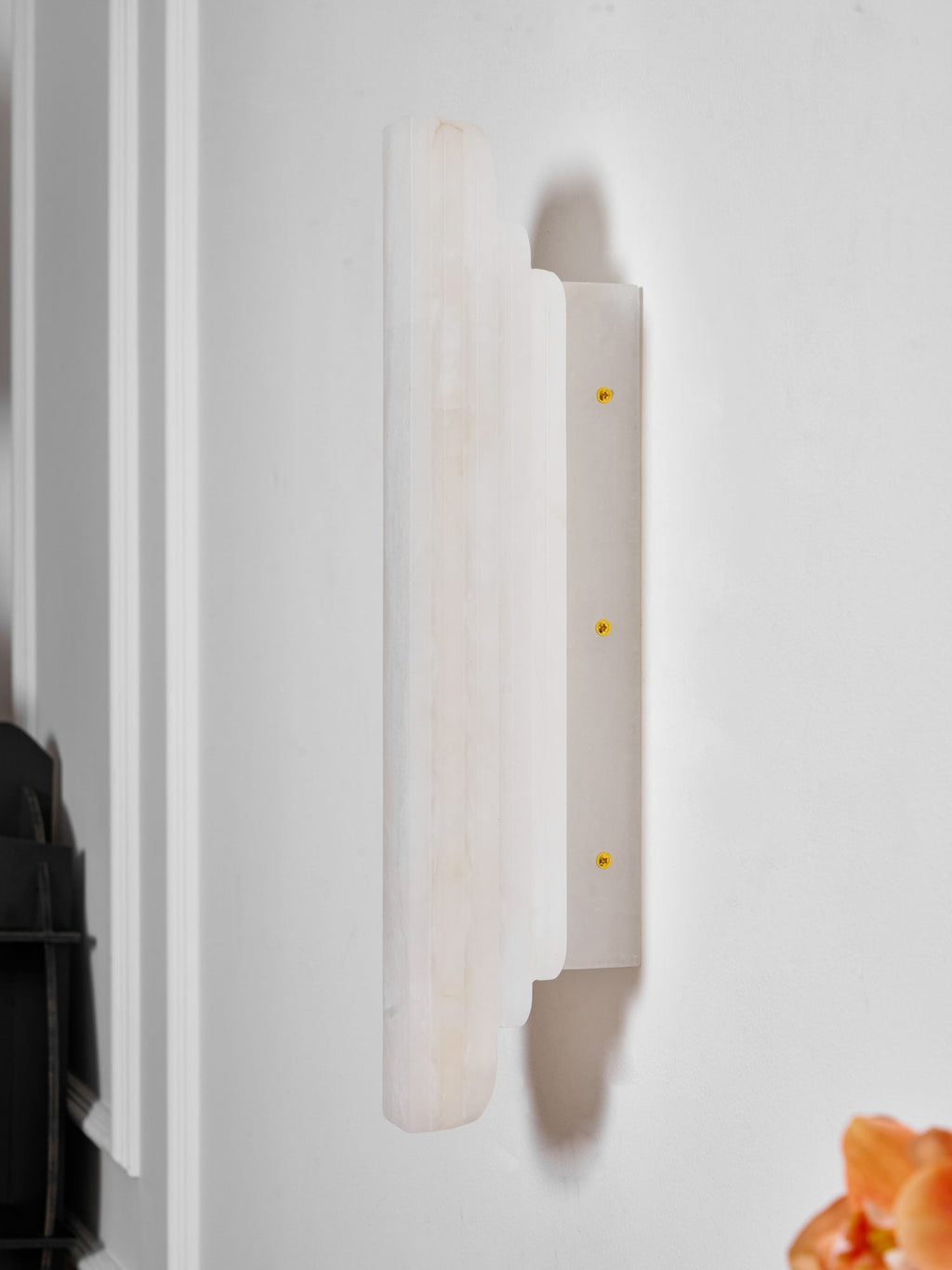 Estelle Alabaster Wall Light, Hardwired Wall Sconce, detail 13