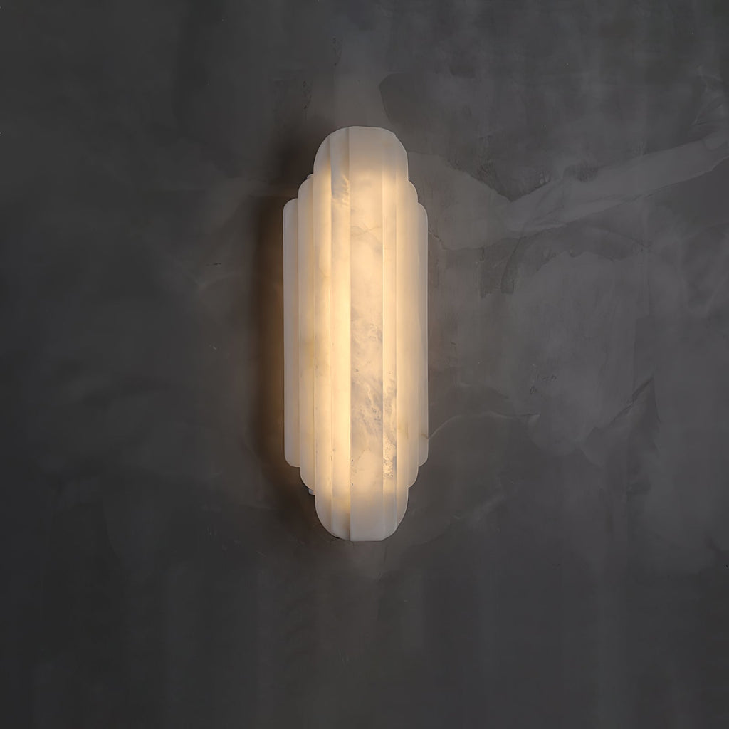 Estelle Alabaster Wall Light, Hardwired Wall Sconce, detail 25