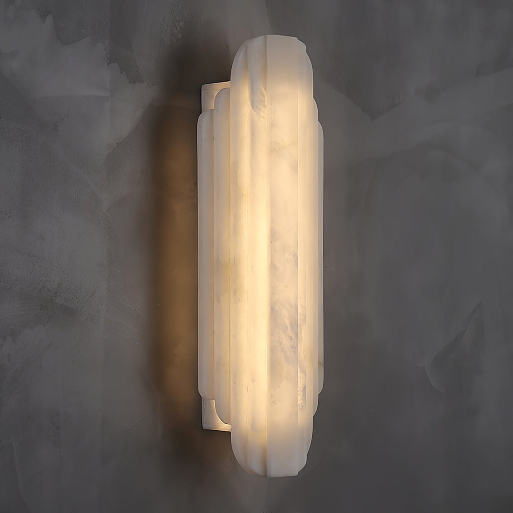 Estelle Alabaster Wall Light, Hardwired Wall Sconce, detail 28
