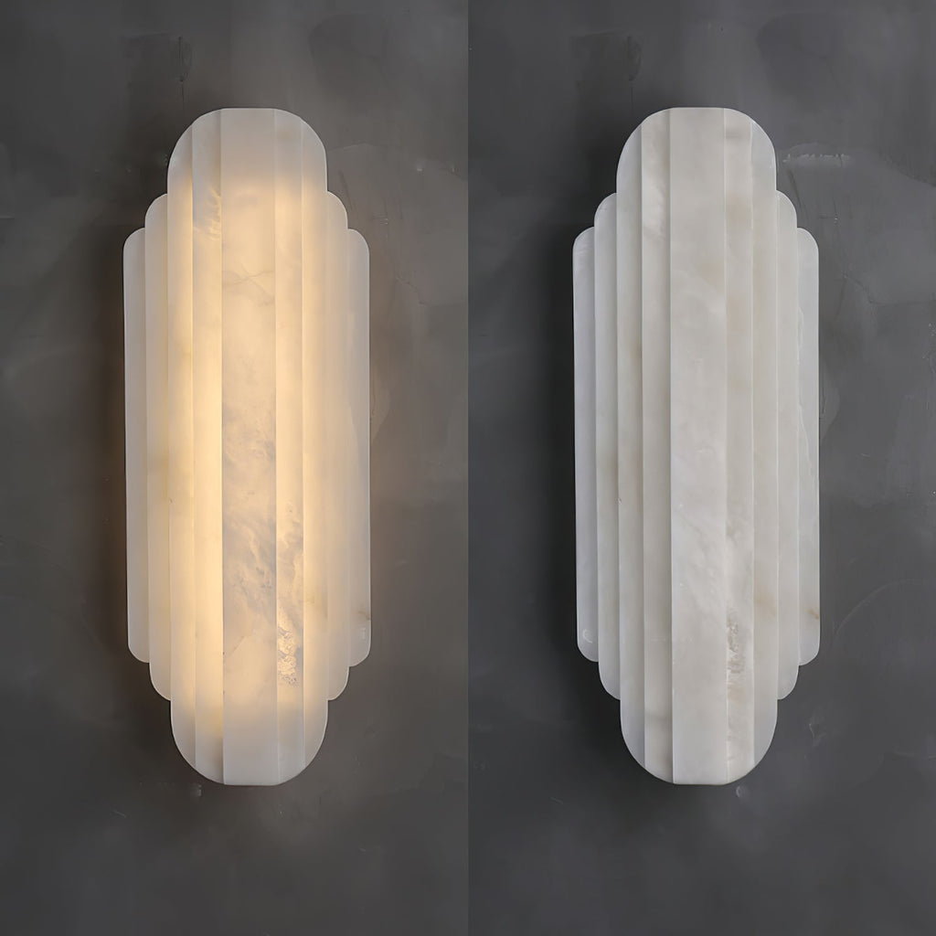 Estelle Alabaster Wall Light, Hardwired Wall Sconce, detail 20