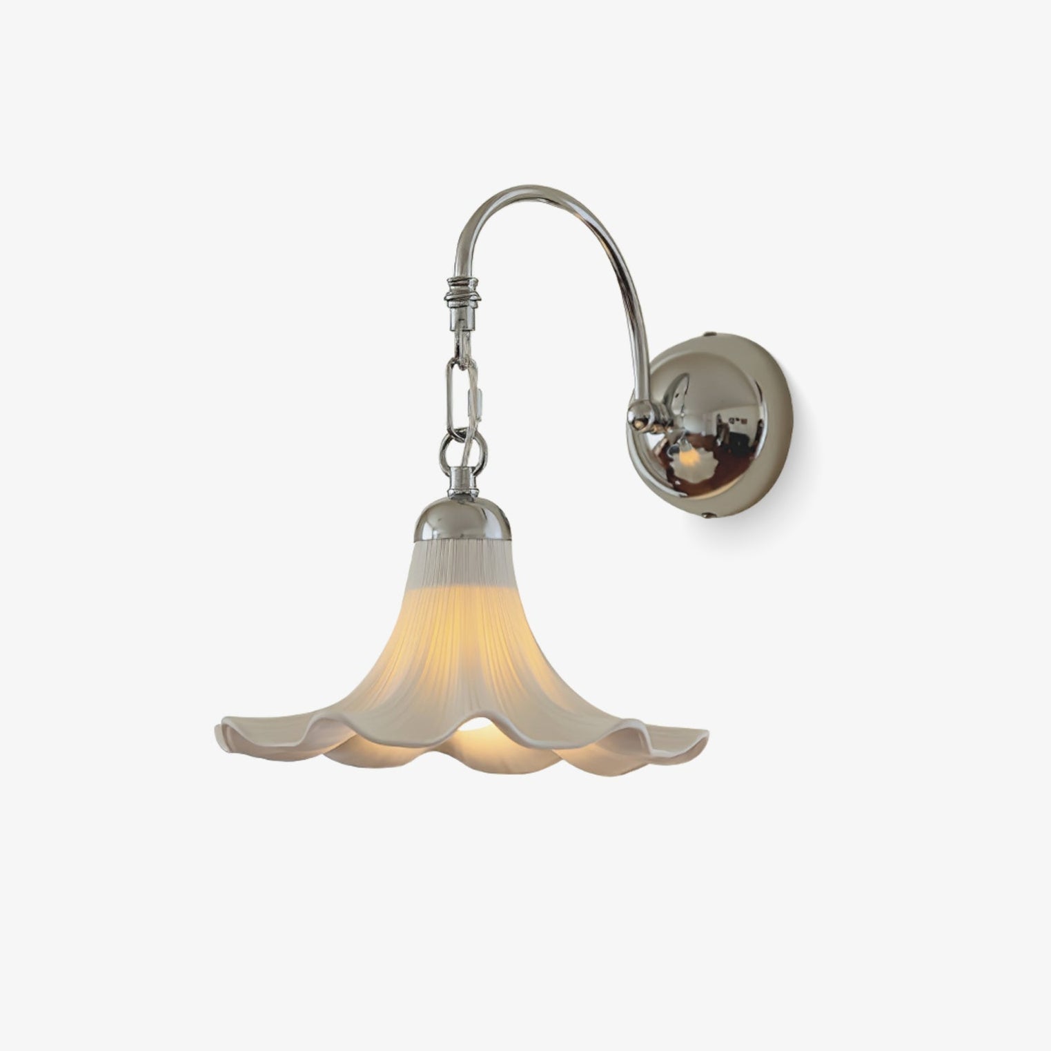 Ethereal Petal Wall Light, Hardwired Wall Sconce, detail 2