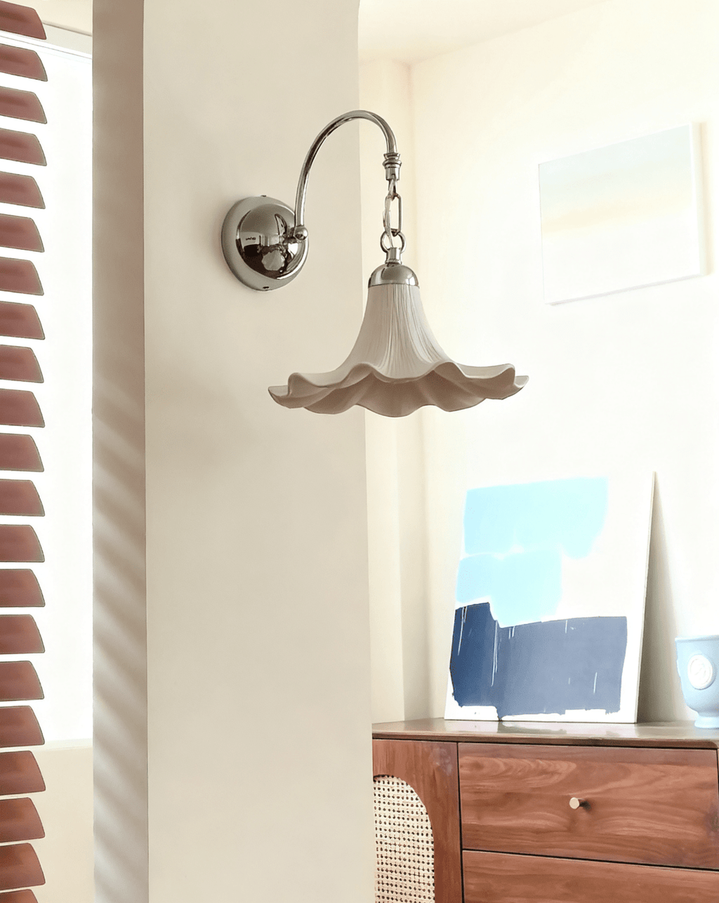 Ethereal Petal Wall Light, Hardwired Wall Sconce, detail 7