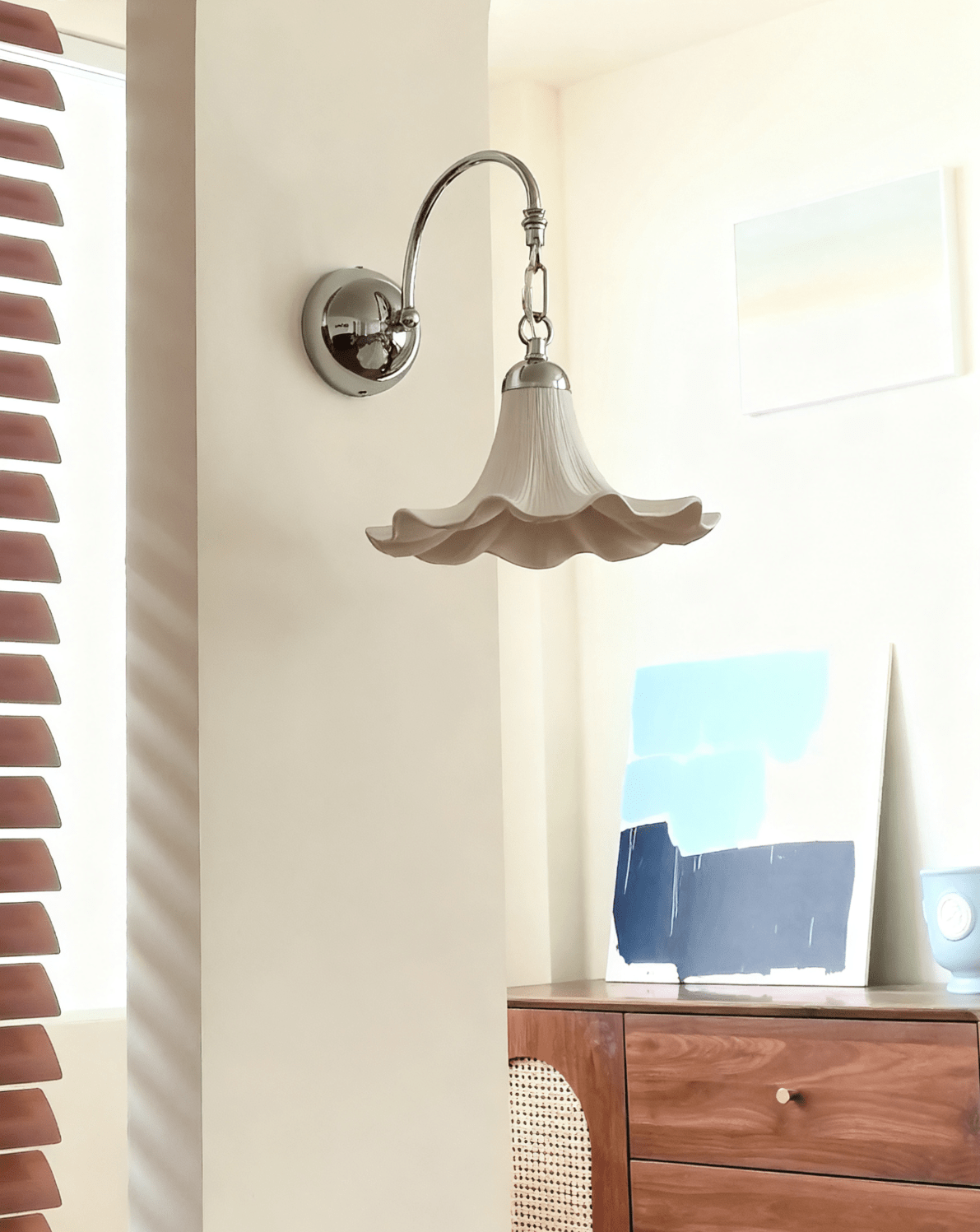 Ethereal Petal Wall Light, Hardwired Wall Sconce, detail 7