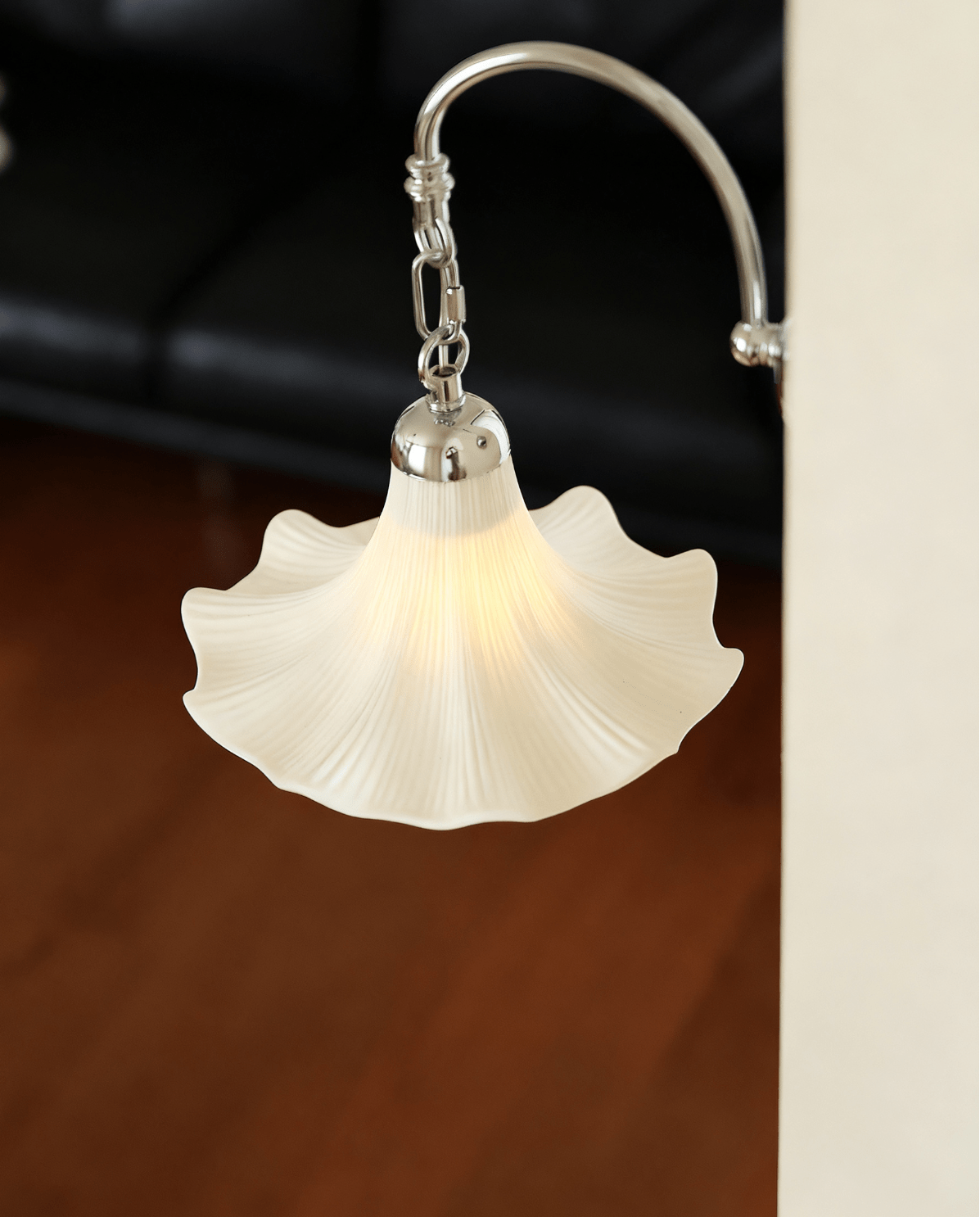 Ethereal Petal Wall Light, Hardwired Wall Sconce, detail 8