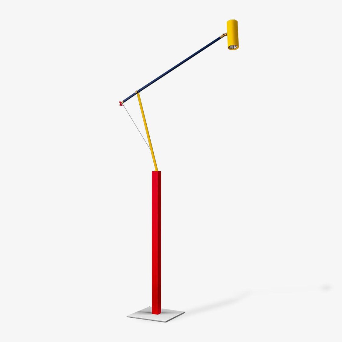 Ettorino Floor Light, Floor Lamp, Metal, L 75cm x H 170 cm