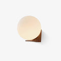 Evelyn Orb Wall Light, Hardwired Wall Sconce, Wood, ∅ 5.3″ x H 5.3″