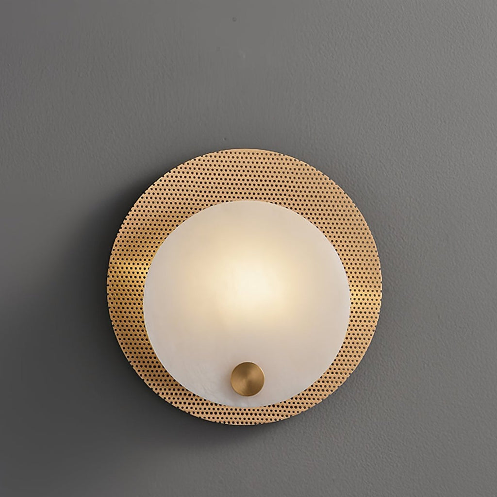 Evelyn Alabaster Wall-mounted Lamp Wall Light, Hardwired Wall Sconce, detail 6