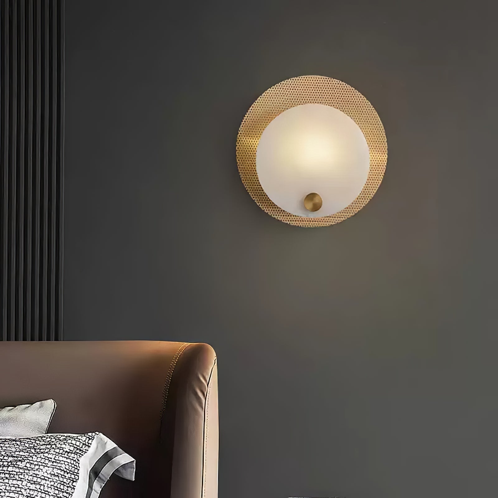 Evelyn Alabaster Wall-mounted Lamp Wall Light, Hardwired Wall Sconce, detail 3