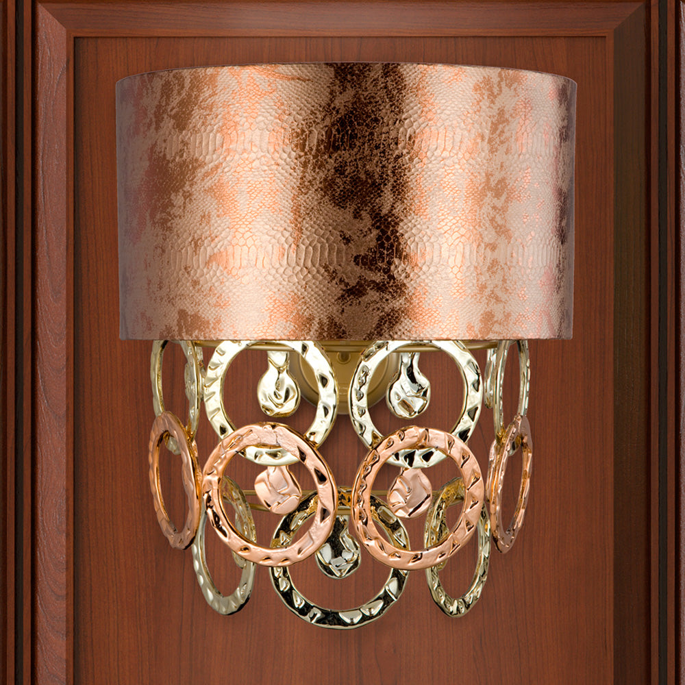 Premium Copper Print Wall Light, Bedroom Wall Sconce, Height 50 cm