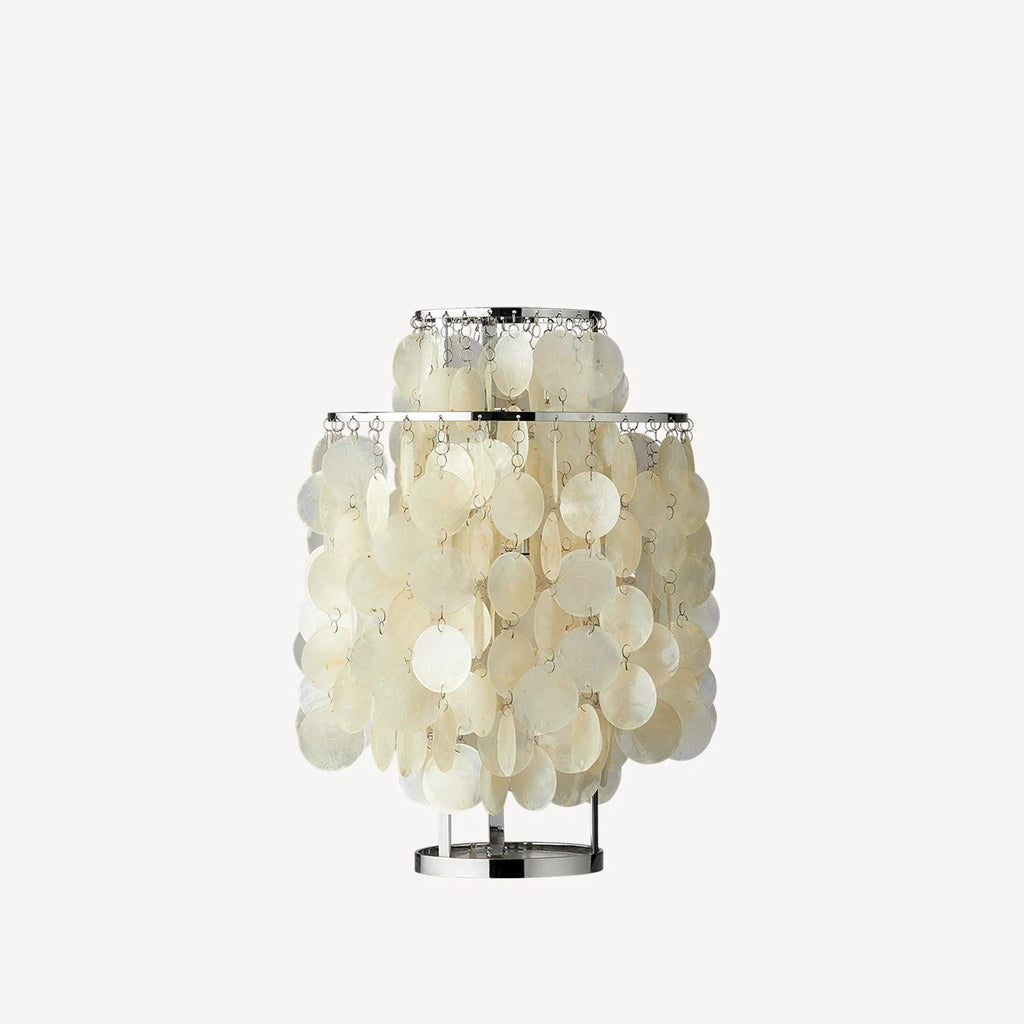 Circular Shell Table Light, Bedside Table Lamp, detail 30