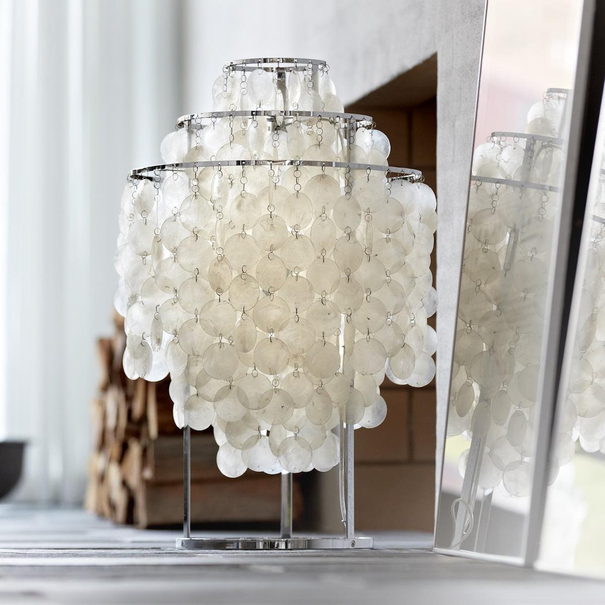 Circular Shell Table Light, Bedside Table Lamp, detail 11