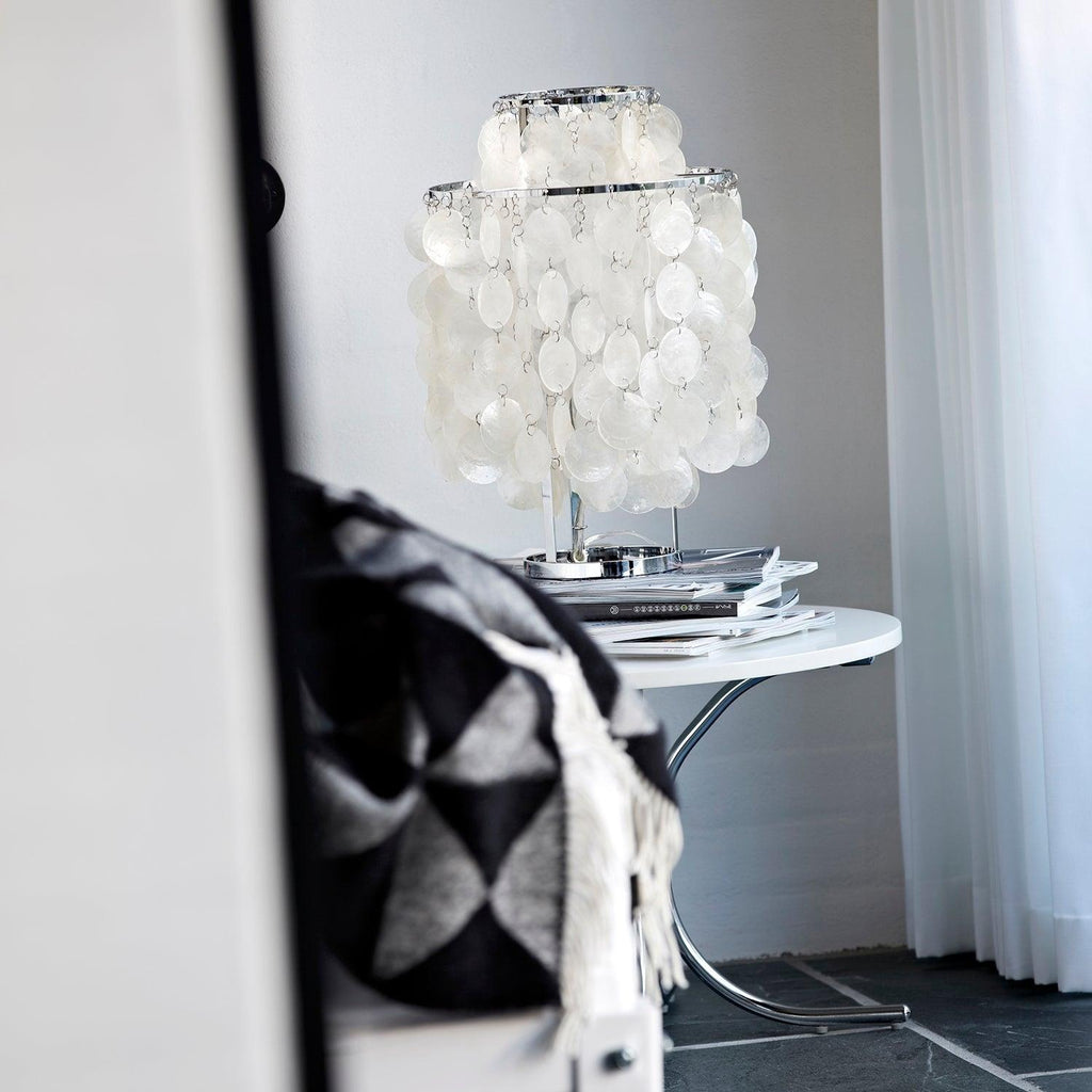 Circular Shell Table Light, Bedside Table Lamp, detail 13