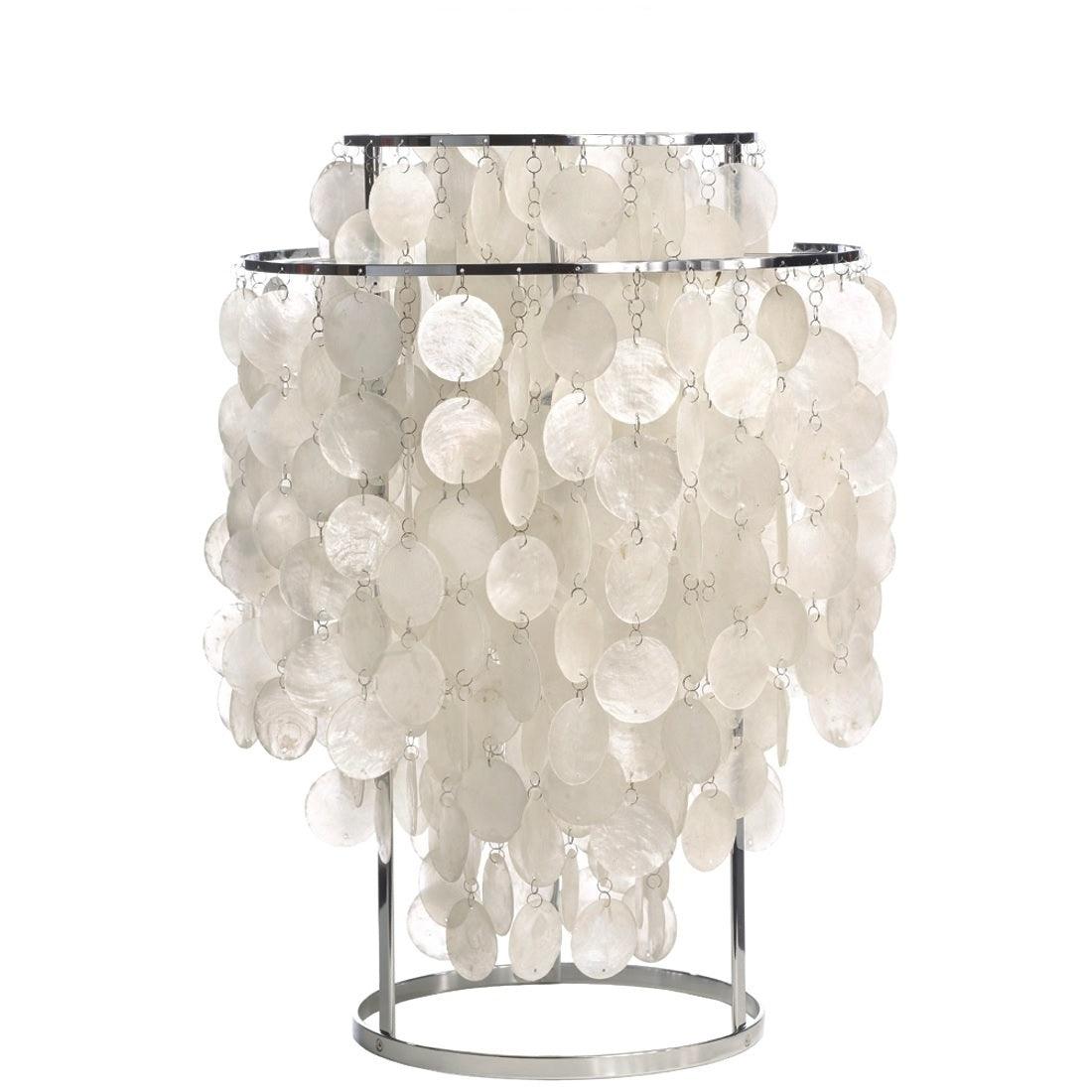 Circular Shell Table Light, Bedside Table Lamp, detail 28