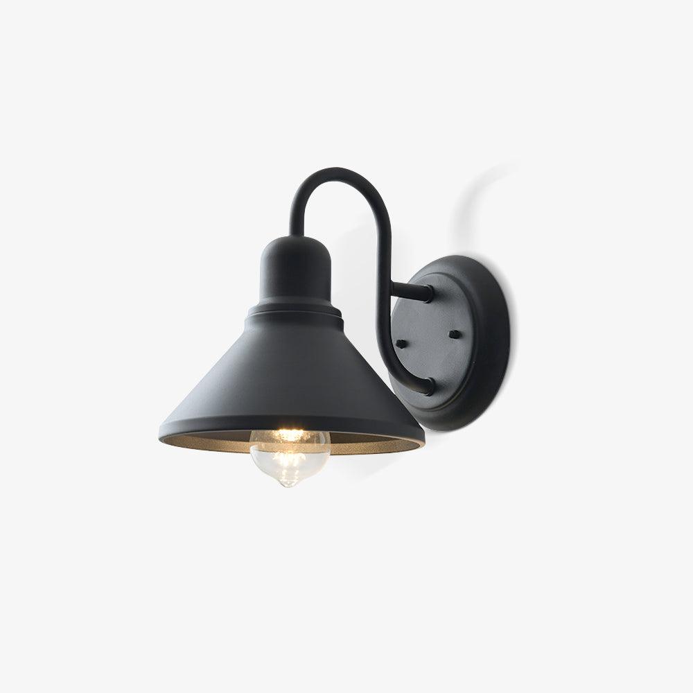 Fable Exterior Wall Light, Outdoor Wall Light, Iron, ∅ 8.3″ x W 9.8″ x H 9.4″