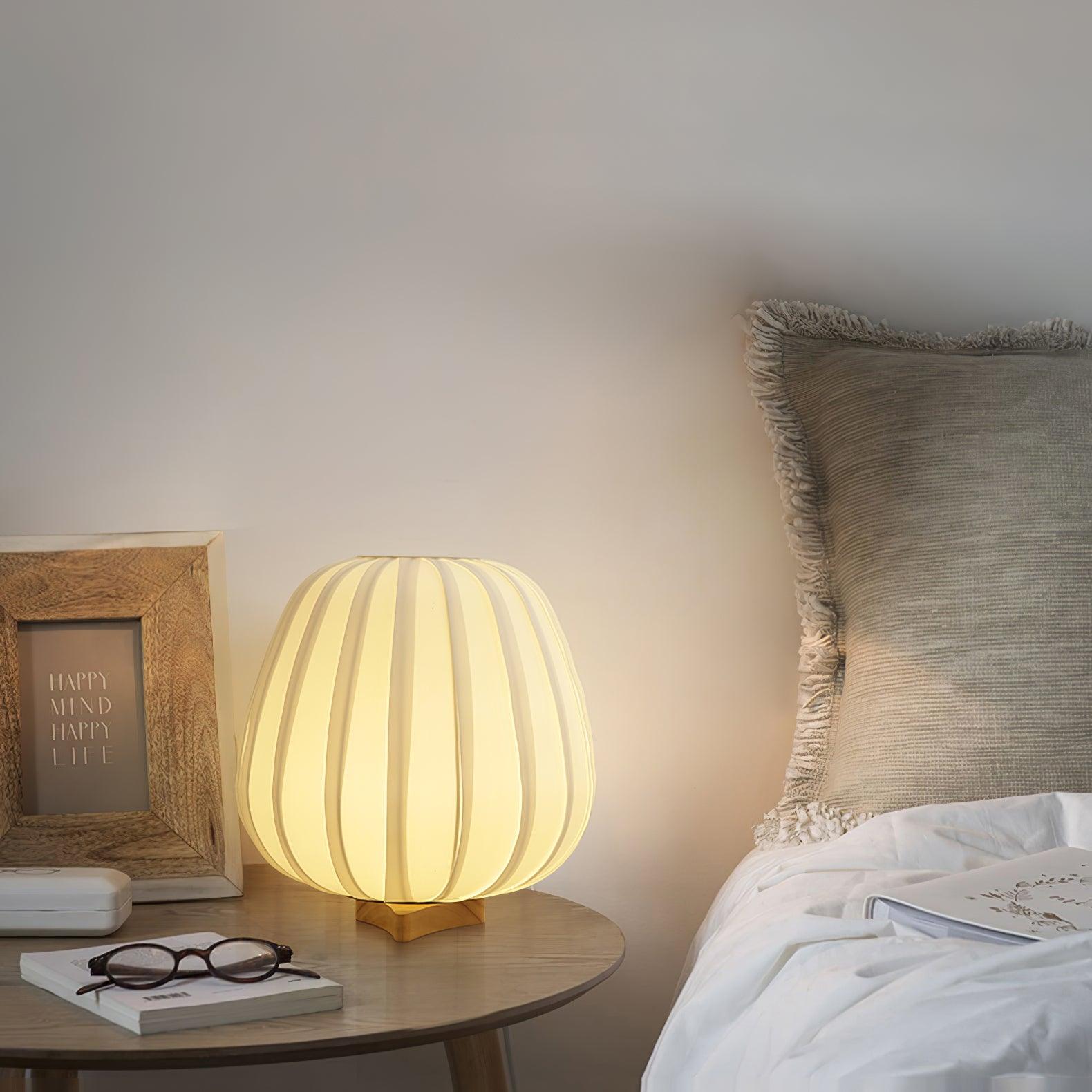 Fabric Clean-Lined Table Light, Bedside Table Lamp, detail 6