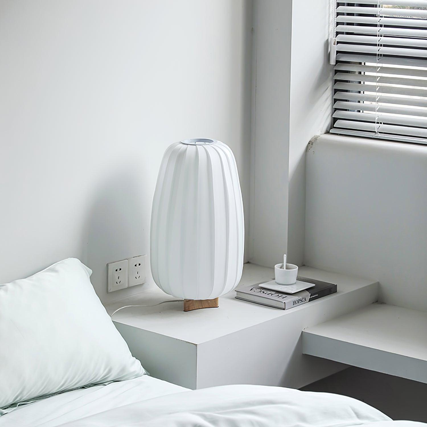 Fabric Clean-Lined Table Light, Bedside Table Lamp, detail 7