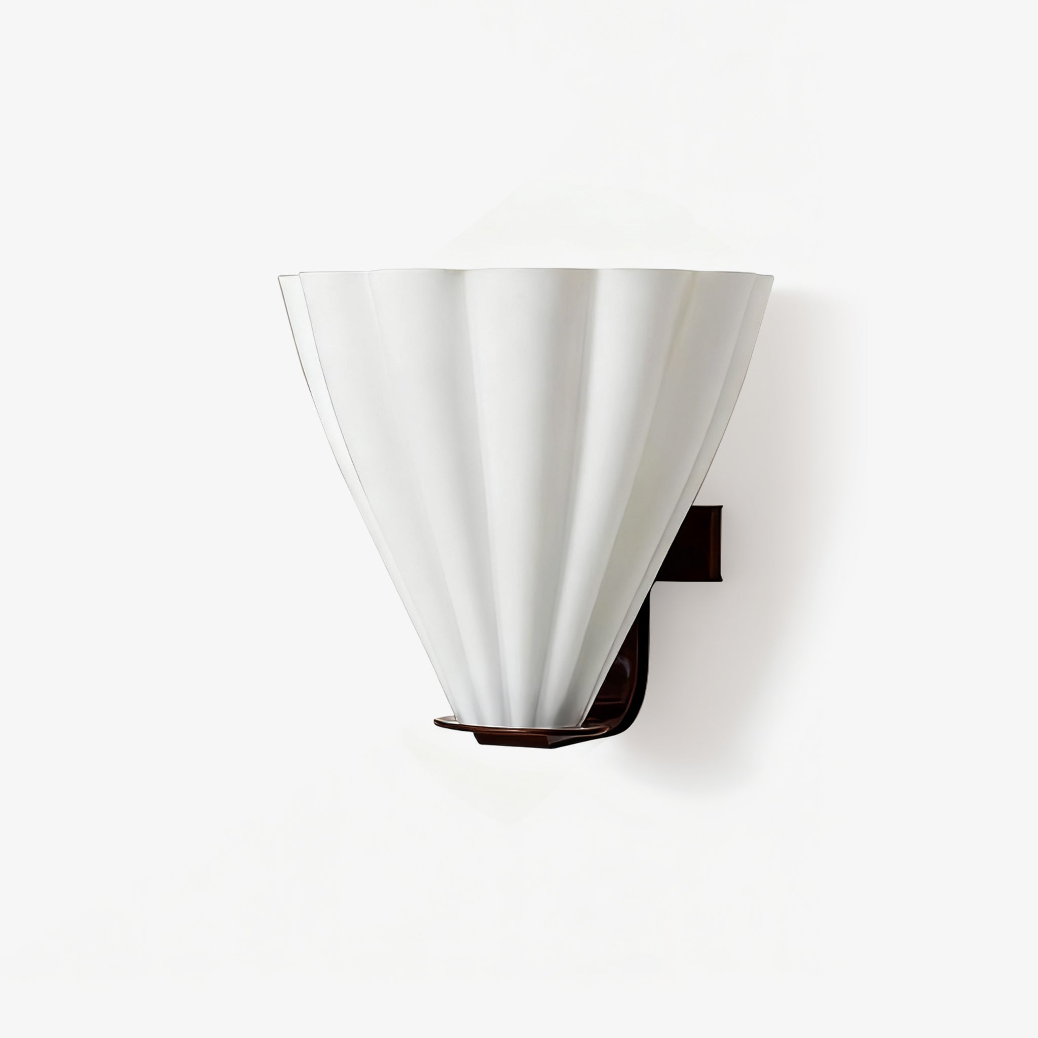 Fan Shaped Glass Wall Light, Hardwired Wall Sconce, detail 12
