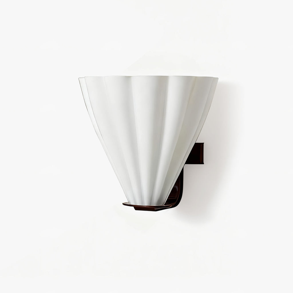 Fan Shaped Glass Wall Light, Hardwired Wall Sconce, detail 11