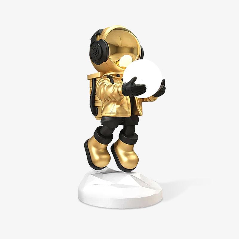 Fantasy Astronaut Built-in Battery Standing Light, Floor Lamp, Resin, ∅ 15.7″ x H 31.4″