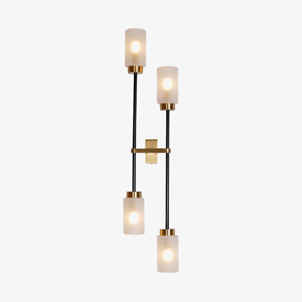 Farol Wall Light, Hardwired Wall Sconce, Brass, L 75cm x W 41cm x H 20cm