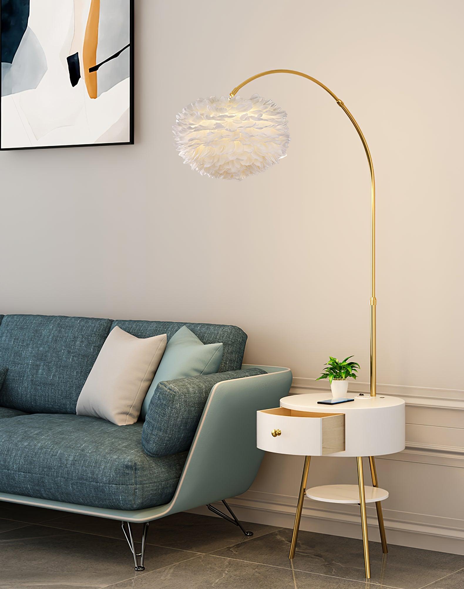 Feather Drawer Floor Light, Floor Lamp, detail 3
