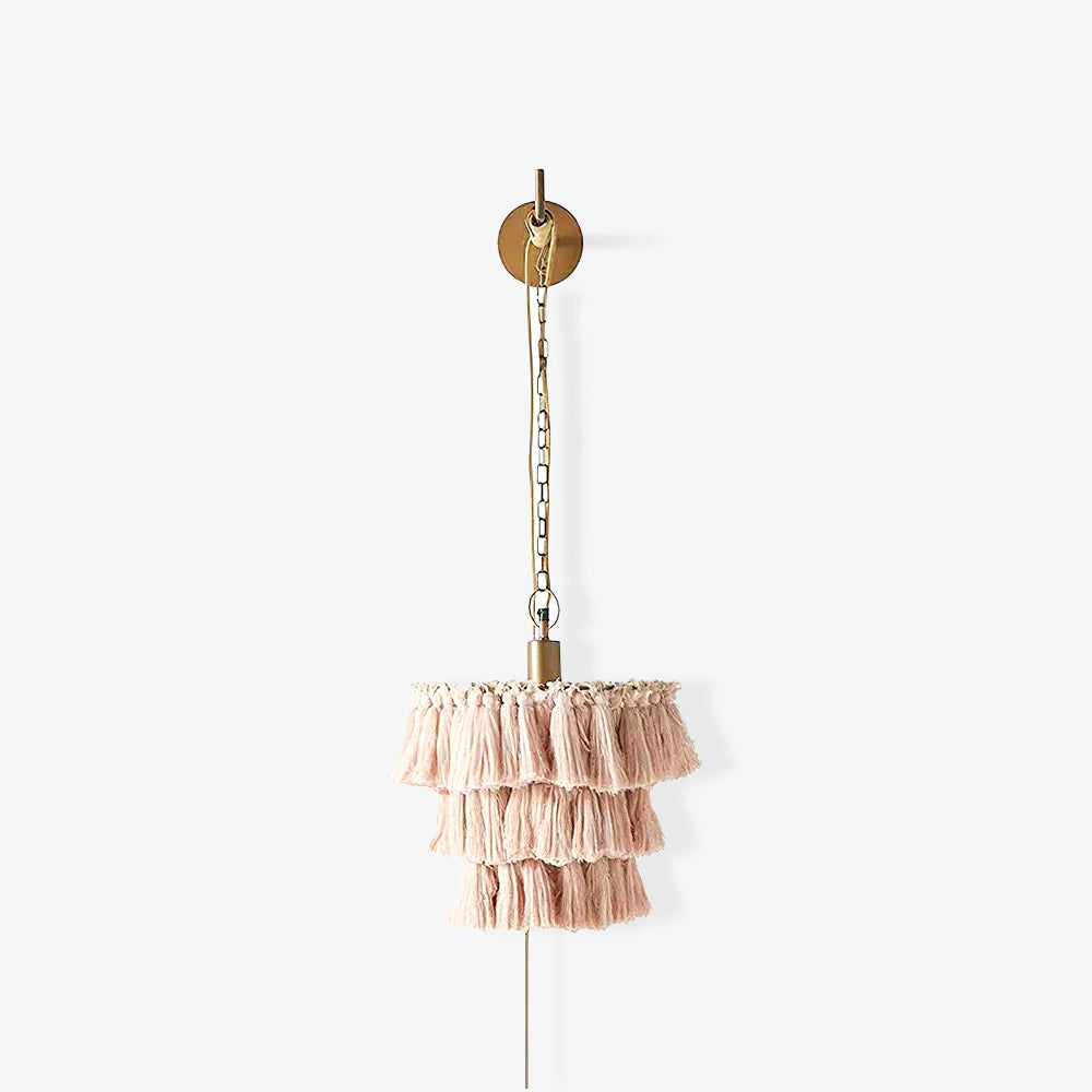 Fela Tassel Wall Light, Hardwired Wall Sconce, detail 6