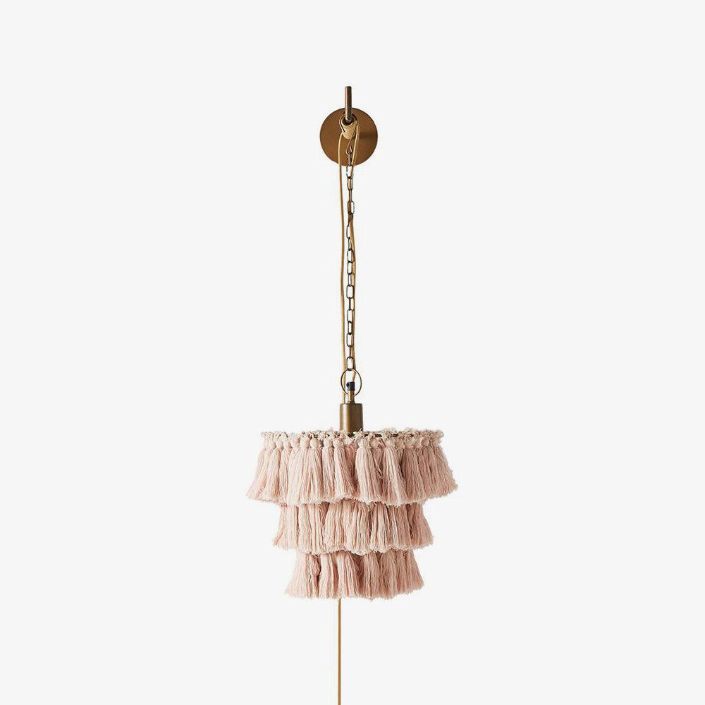 Fela Tassel Wall Light, Hardwired Wall Sconce, detail 2