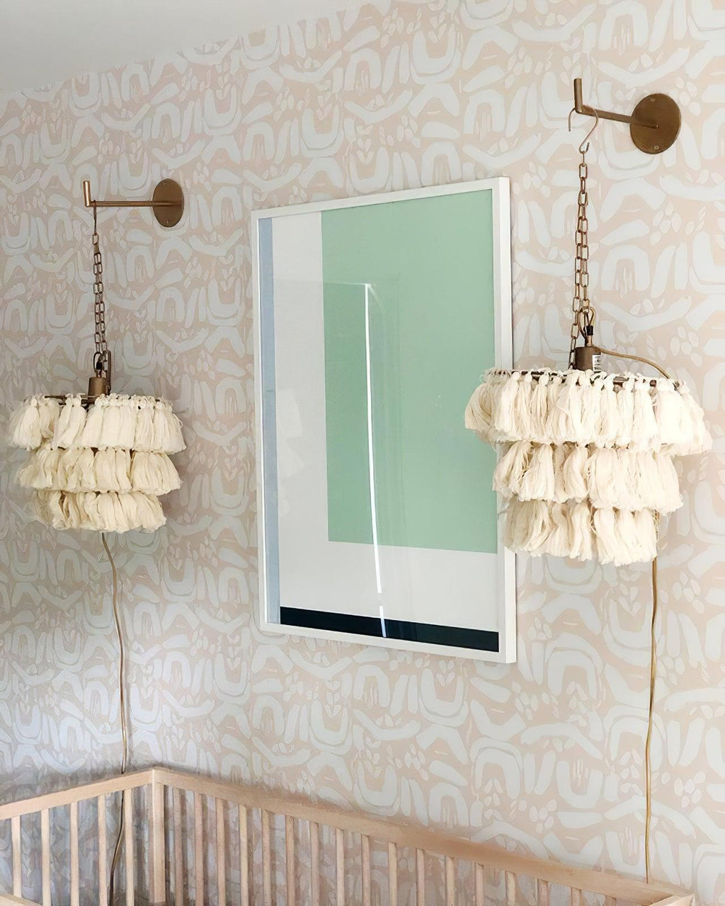 Fela Tassel Wall Light, Hardwired Wall Sconce, detail 25