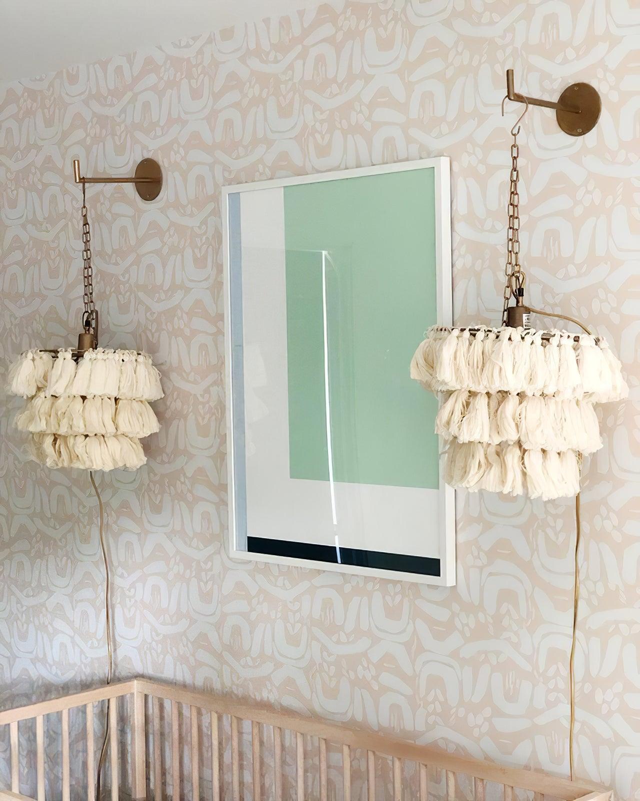 Fela Tassel Wall Light, Hardwired Wall Sconce, detail 25