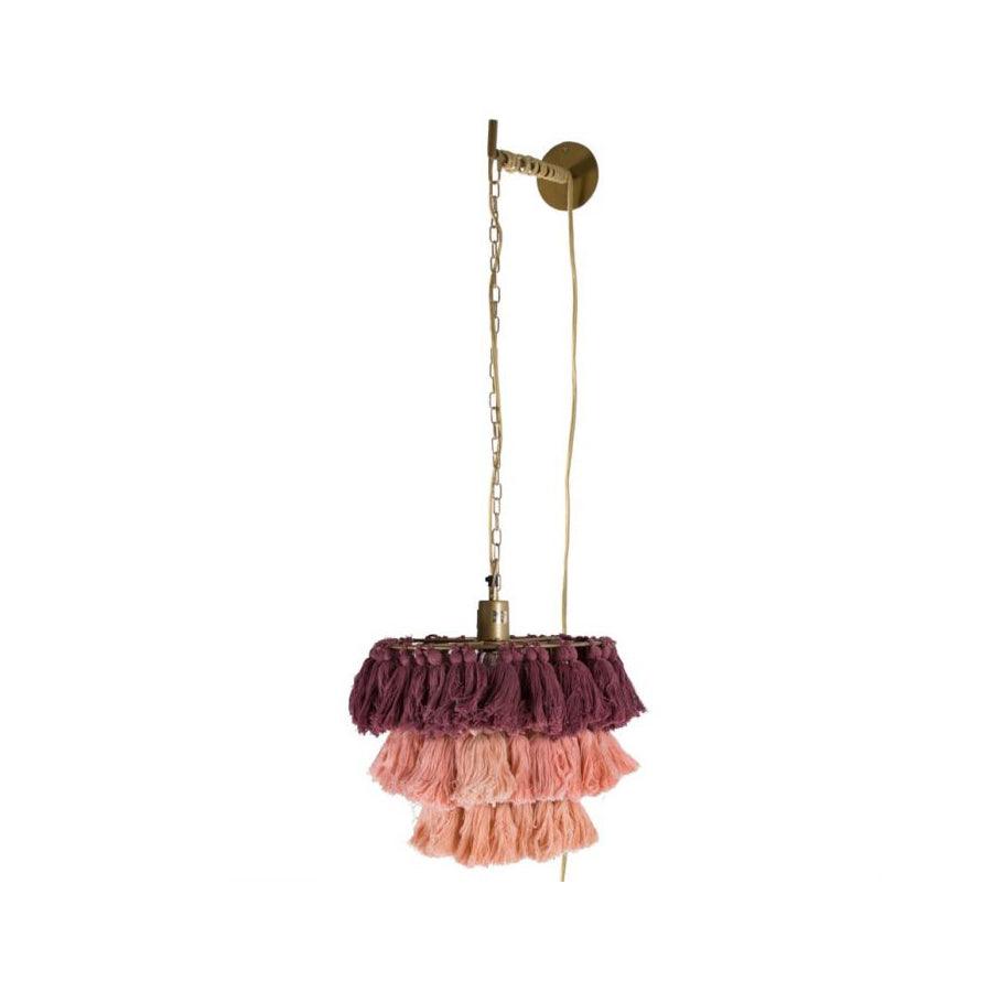 Fela Tassel Wall Light, Hardwired Wall Sconce, Metal, Dia 30cm x H 30cm