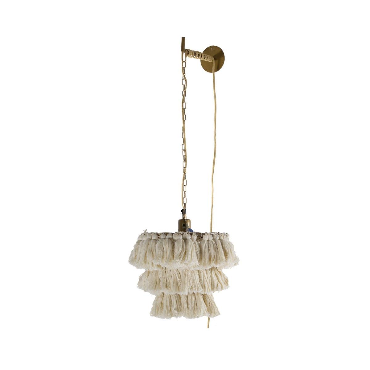 Fela Tassel Wall Light, Hardwired Wall Sconce, detail 27