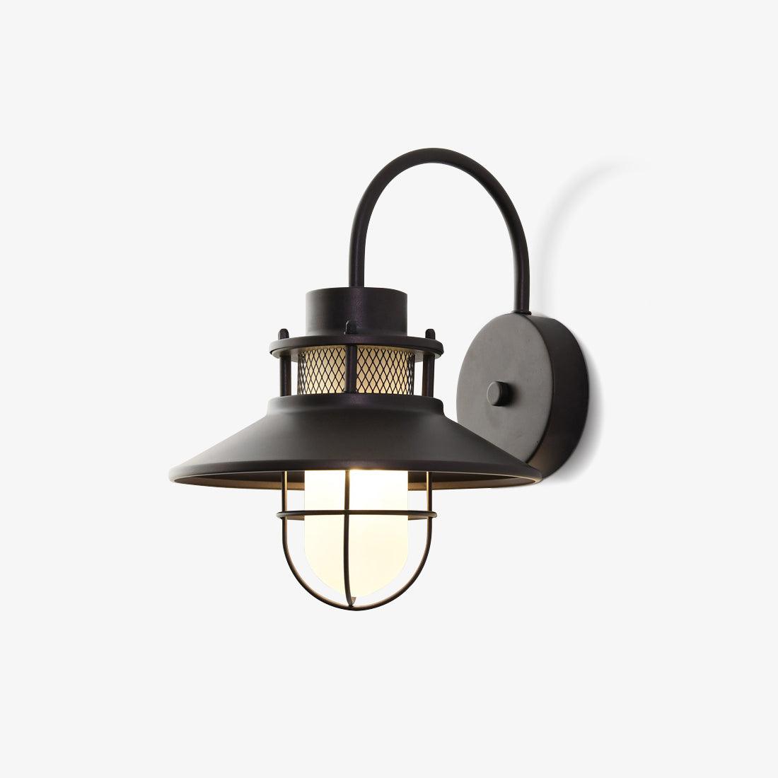 Felix Exterior Wall Light, Outdoor Wall Light, Iron, ∅ 9.8″ x W 11.4″ x H 12.6″