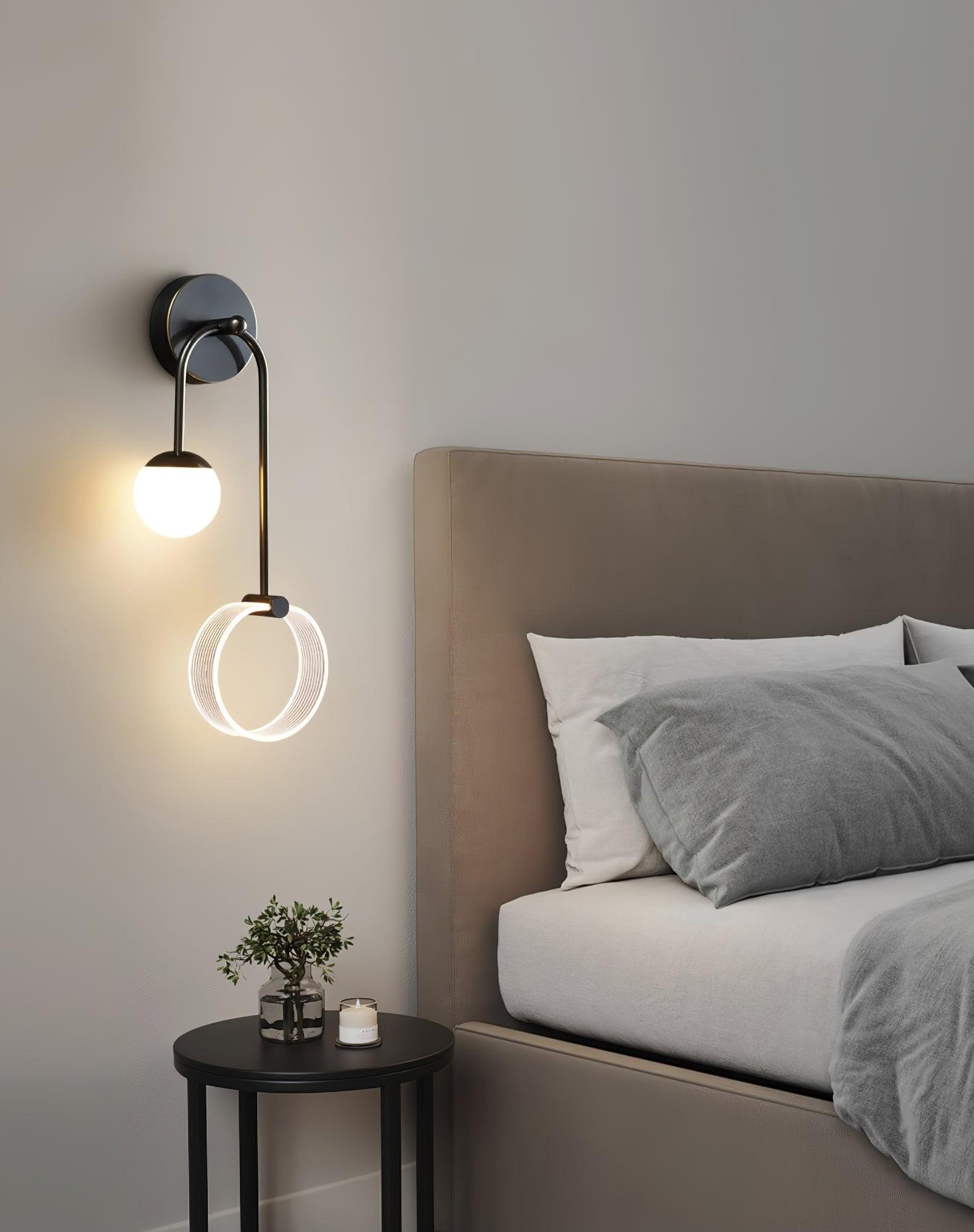 Ferra LED Wall Light, Bedroom Wall Sconce, detail 7