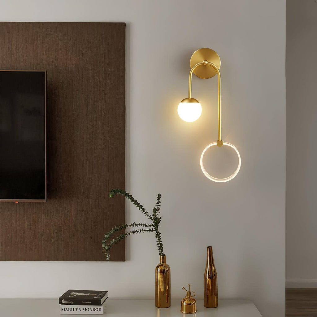 Ferra LED Wall Light, Bedroom Wall Sconce, detail 6