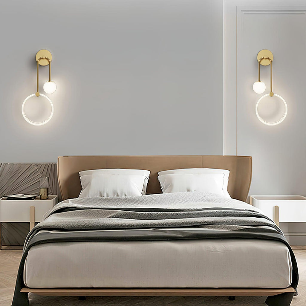 Ferra LED Wall Light, Bedroom Wall Sconce, detail 5