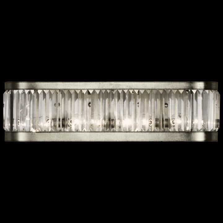 Crystal Enchantment 26 Inch 4 Light Bath Vanity Fixture, Bathroom Vanity Light, Height: 7.0 Inches